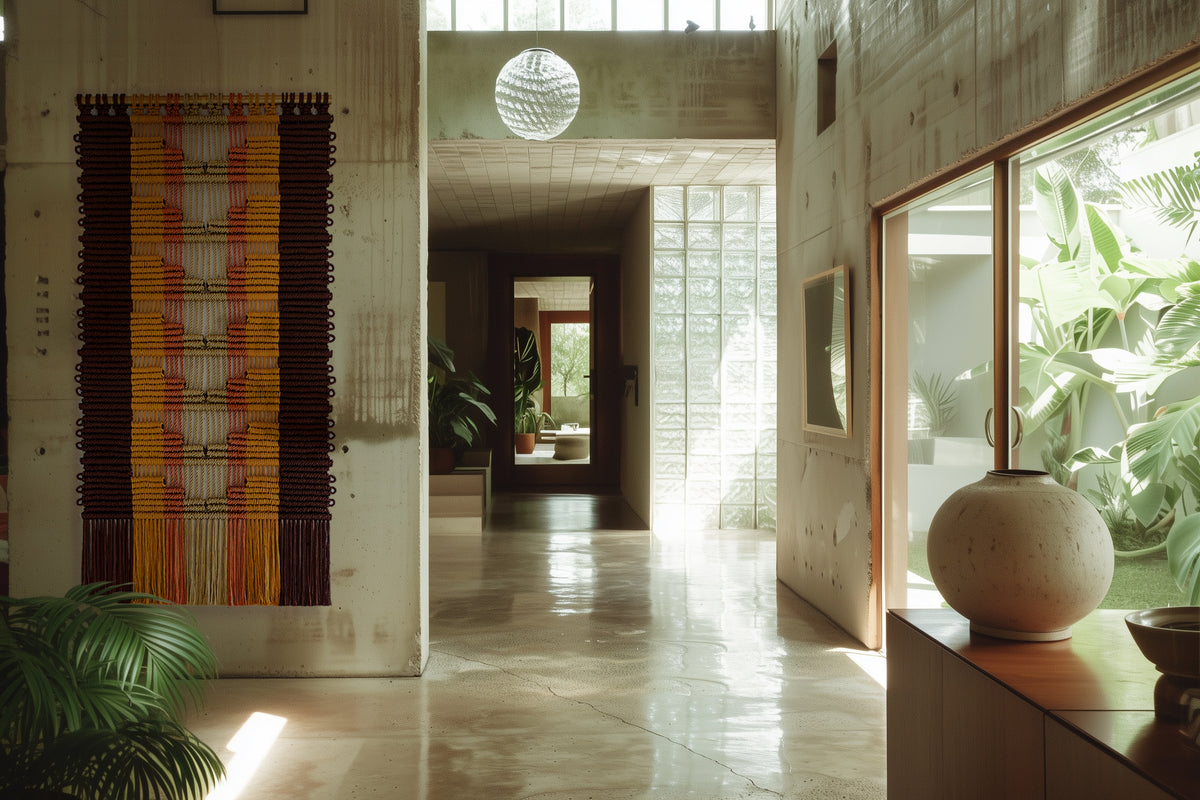 Angosta Retro 70s macramé wall hanging by Milla Novo, 100 x 200 cm, photo 3 of 3