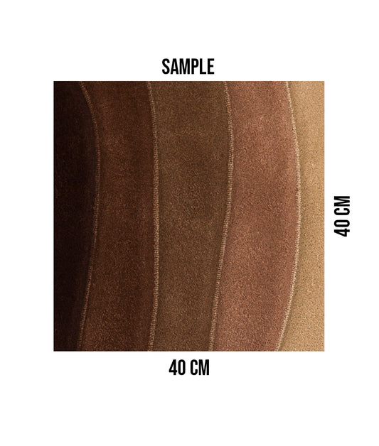 Bomba Coco rug sample, 40 x 40 cm, by Milla Novo