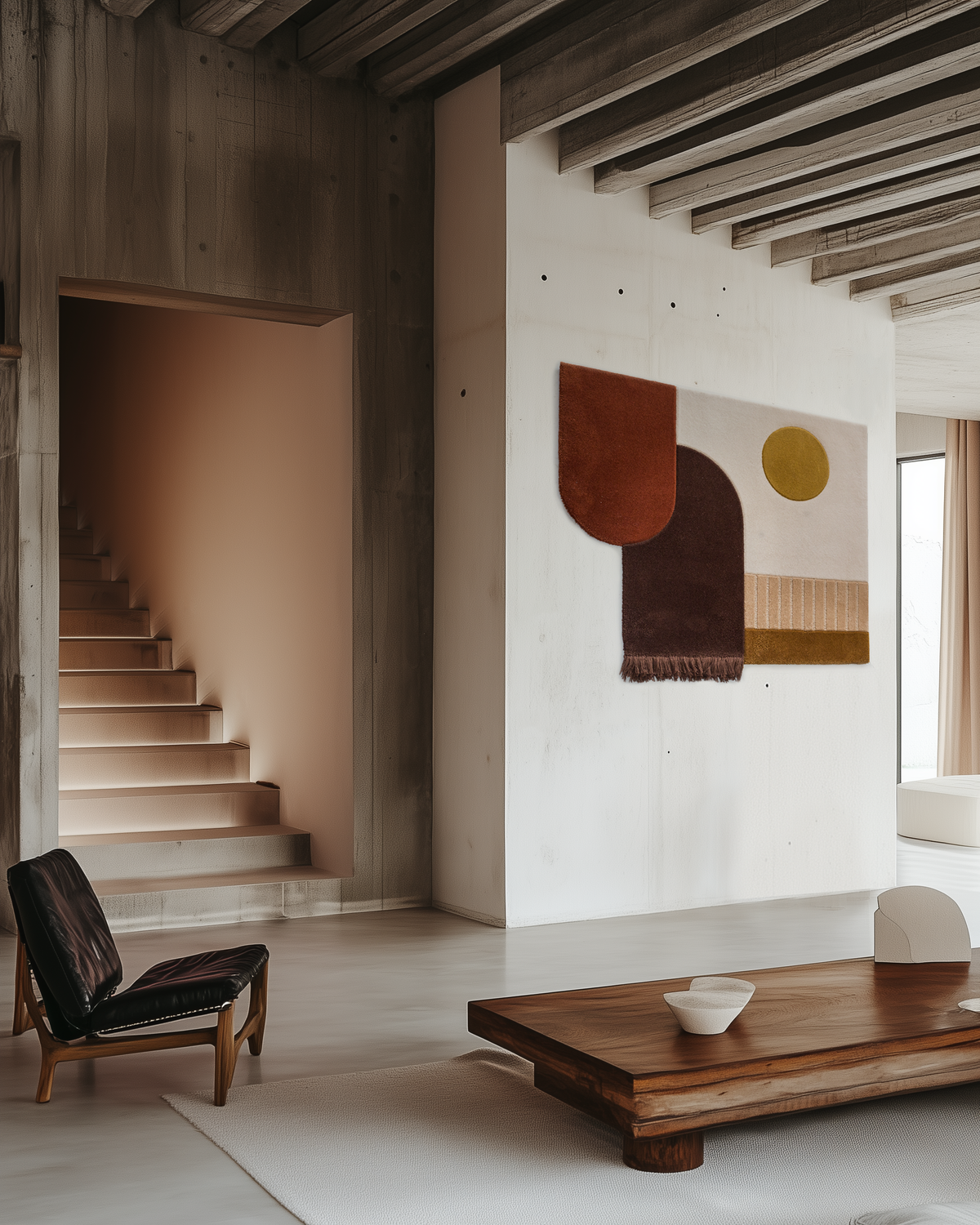 Solstice tufted wool and velvet rug by Milla Novo, 120 x 100 cm, photo 8 of 8