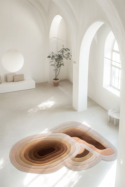Bomba Coco earth-tone tufted wool rug by Milla Novo, photo 6 of 6