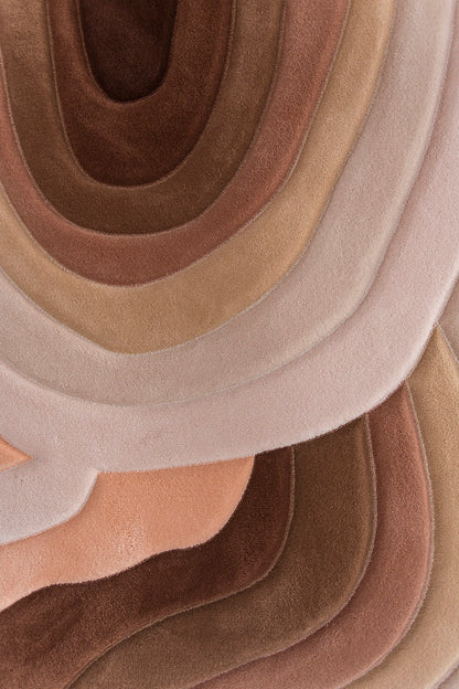 Bomba Coco earth-tone tufted wool rug by Milla Novo, photo 3 of 6