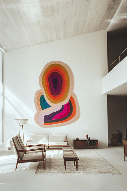Bomba Original colourful tufted wool rug by Milla Novo, photo 6 of 7