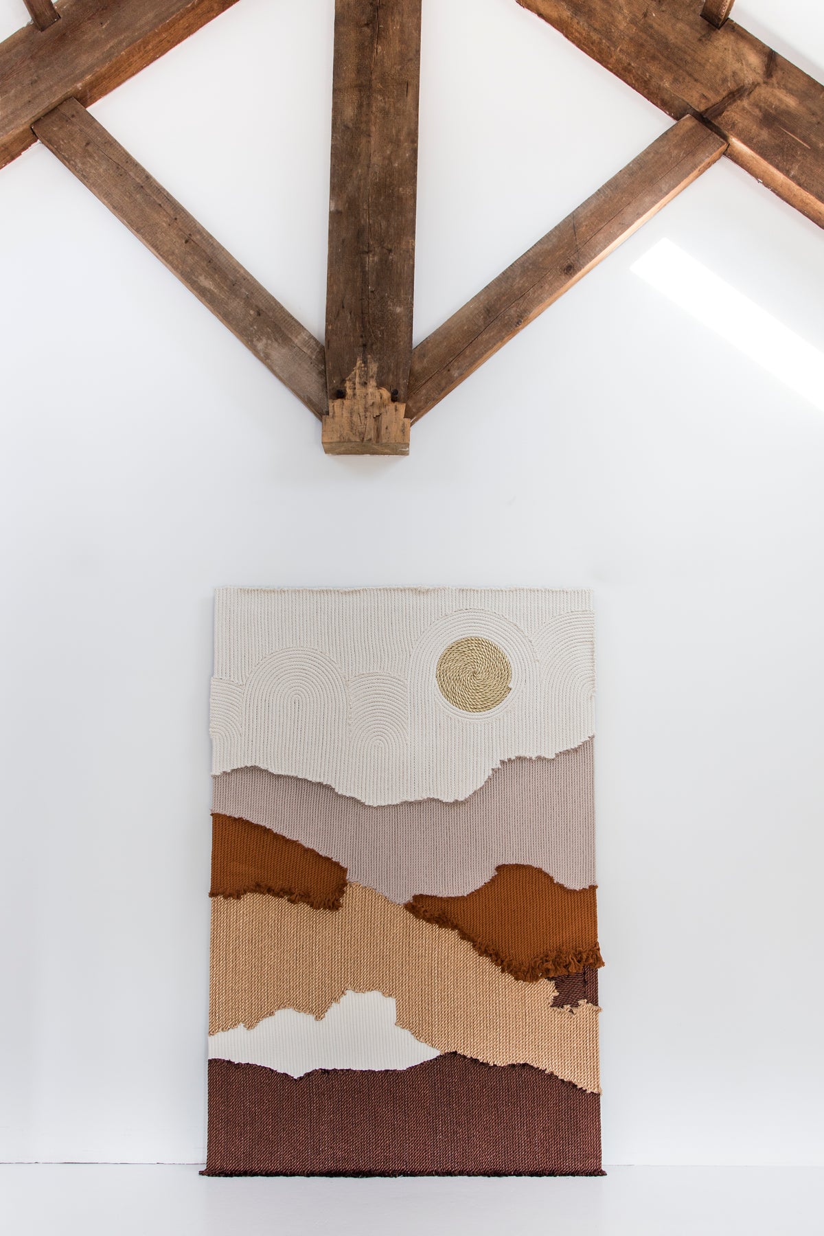 RopeWorks No. 15 sculptural rope wall art by Milla Novo, 120 x 180 cm, photo 5 of 7