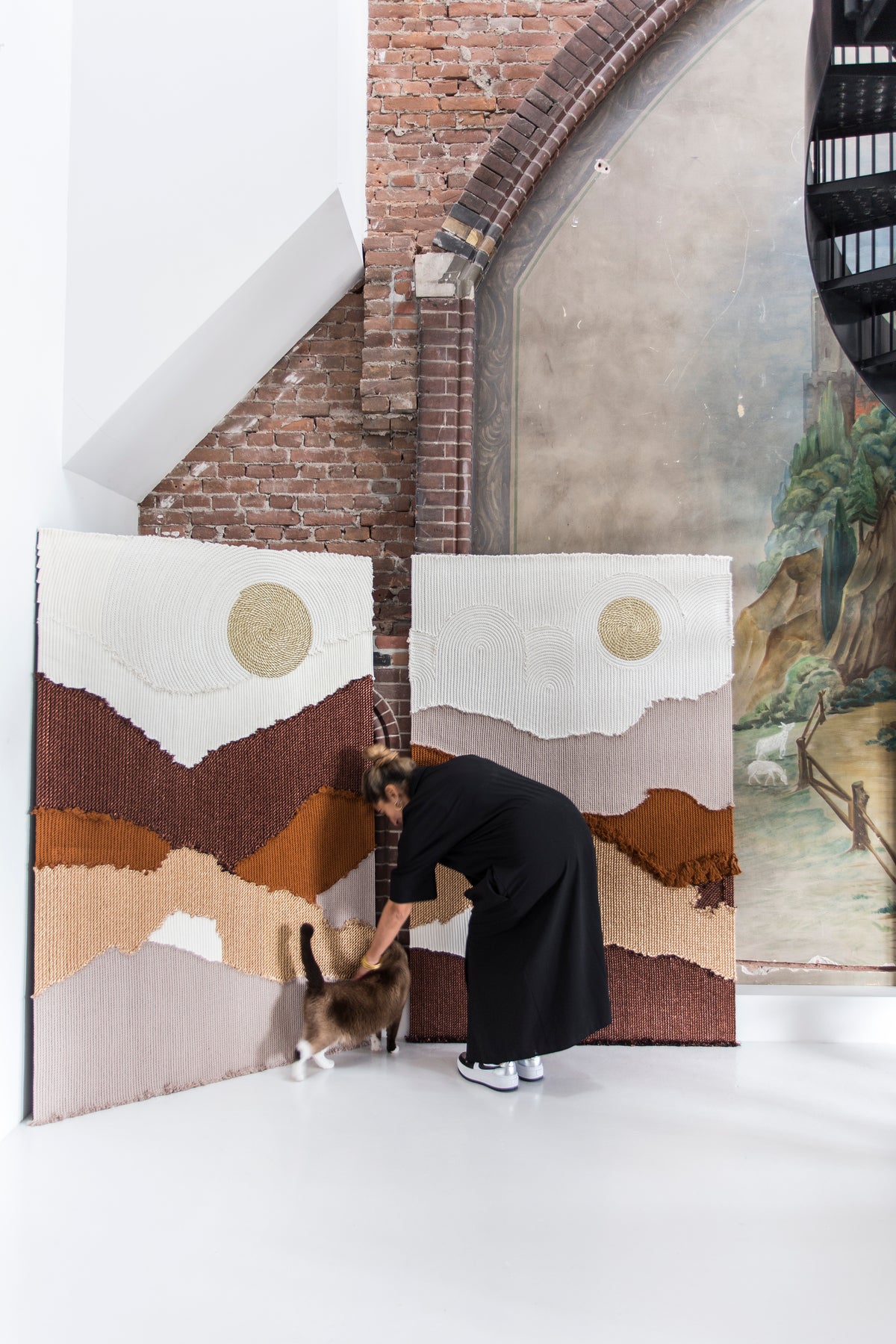 RopeWorks No. 15 sculptural rope wall art by Milla Novo, 120 x 180 cm, photo 3 of 7