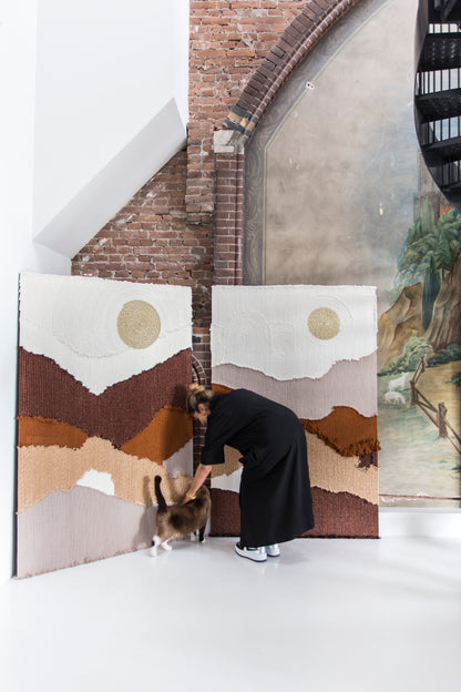 RopeWorks No. 15 sculptural rope wall art by Milla Novo, 120 x 180 cm, photo 3 of 7