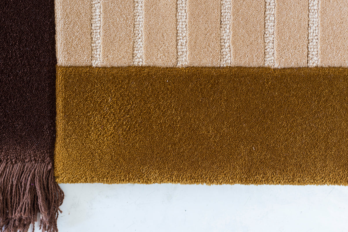 Solstice tufted wool and velvet rug by Milla Novo, 120 x 100 cm, photo 3 of 8