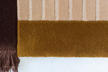 Solstice tufted wool and velvet rug by Milla Novo, 120 x 100 cm, photo 3 of 8